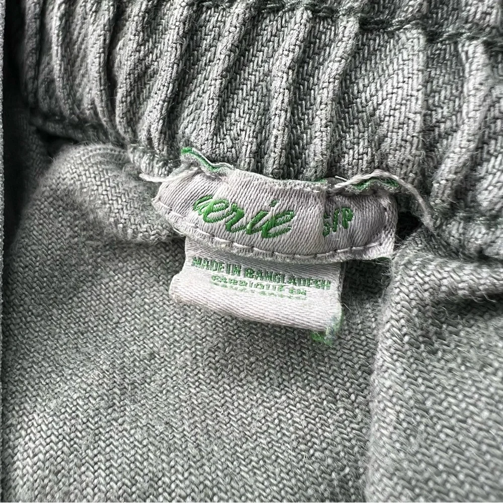 Aerie Washed Olive Green Linen & Lyocell Button Front Mini Skirt Sz S - Picture 6 of 13